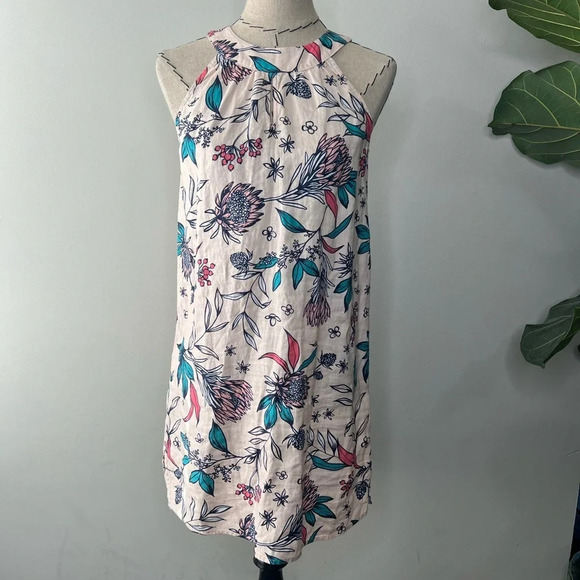 Rachel Ashwell 100% Linen Floral Mini Dress size XS - Picture 1 of 9